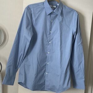 Men's Blue Dress Shirt from UNIQLO